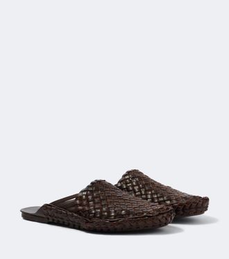 The Row Woven leather mules