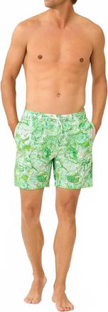 Lilly Pulitzer Mens Stuff Del Lago Swim Trunk In Resort White Ship To Shore