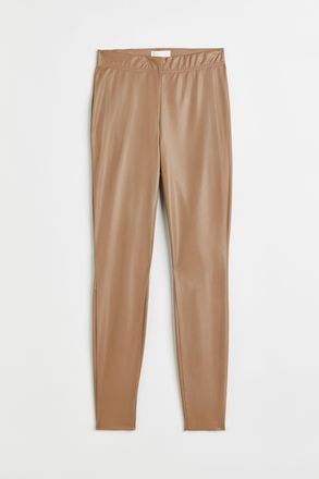 H&M Leggings mit hohem Bund - Beige