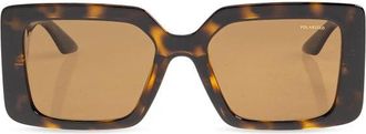 Versace Vierkante zonnebril - Dames - Zonnebrillen - Bruin - 55 MM - Accessoires