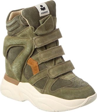 Isabel Marant Balskee High-Top Suede Sneaker