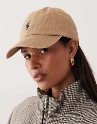 Polo Ralph Lauren Cappello con visiera e logo marrone