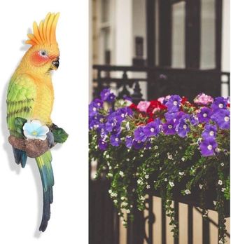 OEM Adorno Con Forma De Loro De Resina Sint&eacute;tica - Estatua De Jard&iacute;n Con Forma De Loro De Resina Sint&eacute;tica Para Exteriores - Decoraci&oacute;n De Jard&iacute;n Y C&eacute;sped