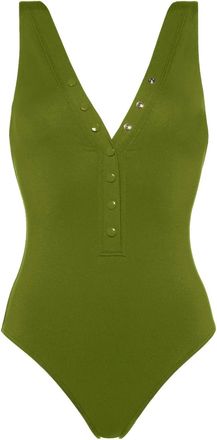 Eres Costume intero Icône con scollo a V - Verde