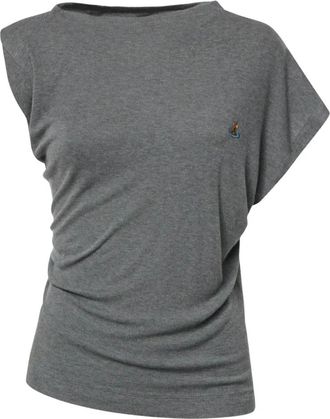 Vivienne Westwood Hebo Top - Dames - Tops zonder mouwen - Grijs - XS - Katoen - Tops