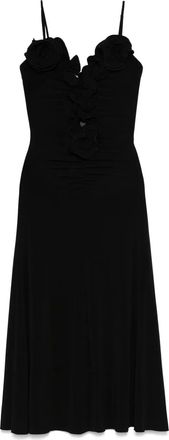 Nissa Abito midi con applicazione - Nero