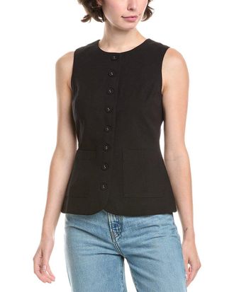 endless rose Linen-Blend Long Top
