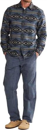 Pendleton Marshall Chamouis Long Sleeve Shirt In Gray/trapper Peak Blue