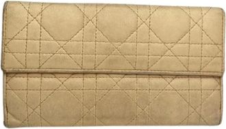 Dior Pre-owned Diorama Vintage Portemonnee - Dames - Vintage Accessoires - Beige - ONE Size - Leer - Vintage