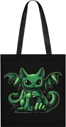 Generic Cthulhus Cat Womens Tote Casual Shopping Bag Lightweight Shoulder Bags Hobos Handbag for Work Travel Daily 35x40cm