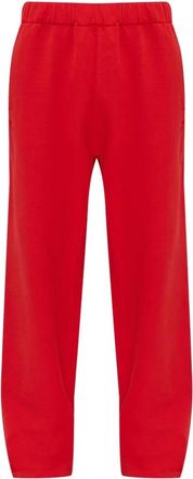 Jacquemus Rond Carr&eacute; Trainingsbroeken - Heren - Sweatpants - Rood - S - Katoen - Broeken