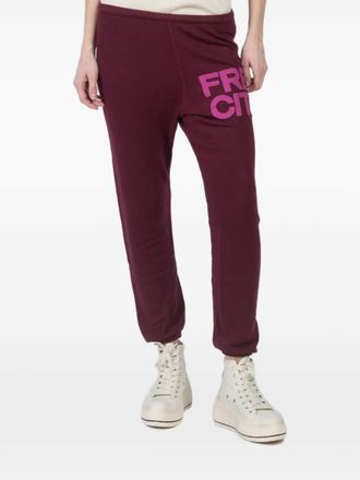 Freecity logo drawstring track pants - Paars