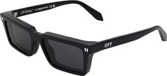 Off-white Tyler Square-zonnebril voor heren (Zwart/Donkergrijs)