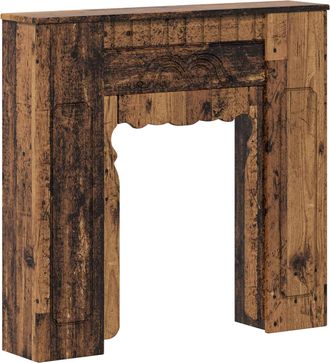 vidaXL Marco De Chimenea Madera Envejecida 93 X 20 X 89 Cm Vidaxl