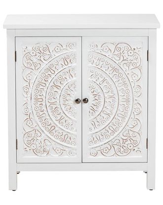 Baxton Studio Yelena Classic & Traditional 2-Door Storage Cabinet