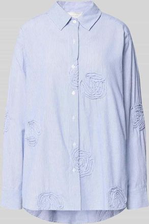 Neo Noir Neo Noir Relaxed Fit Bluse mit Streifenmuster Modell Dalma Dori in Blau, Gr&ouml;&szlig;e 34