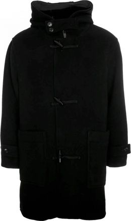 Closed Dufflecoat - Heren - Winterjassen - Zwart - S - Wol - Jassen