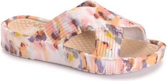 Muk Luks Spa Day Sandal in Watercolor Floral at Nordstrom, Size X-Large