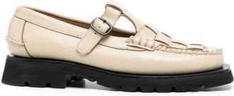 Hereu Soller Sport leather loafers - women - Calf Leather/Calf Leather/Calf Leather - 35 - Yellow