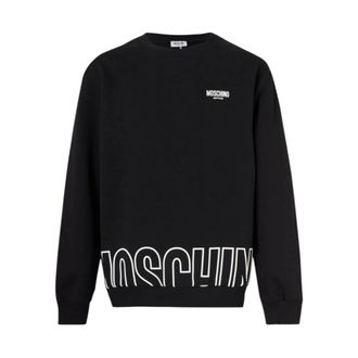 Moschino Sweatshirts, male, Black, Size: L Active Crewneck Sweatshirt
