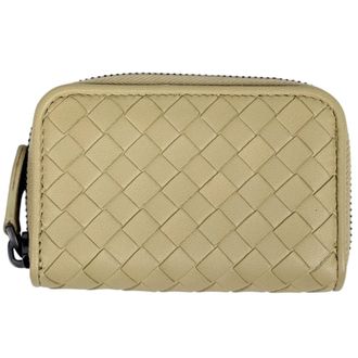 Bottega Veneta Yellow Leather Coin Purse/Coin Case (Pre-Owned)