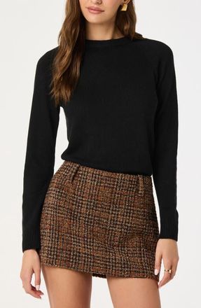 ASTR the Label Organza Bow Sweater in Black at Nordstrom, Size X-Small