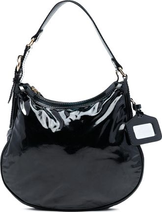 Gucci Pre-owned Womens Patent Shoulder Bag - Black Leather - One Size