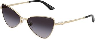 Jimmy Choo London JC4015HB 30068G Womens Sunglasses Gold Size 57