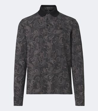 Etro Printed cotton piqu&eacute; polo shirt