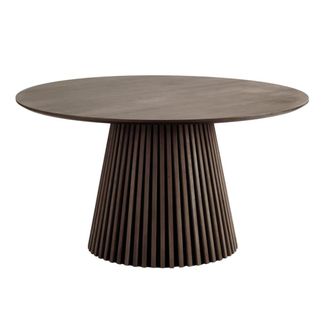 Moloo de comedor redonda para 4/6 personas &oslash;140cm roble ahumado