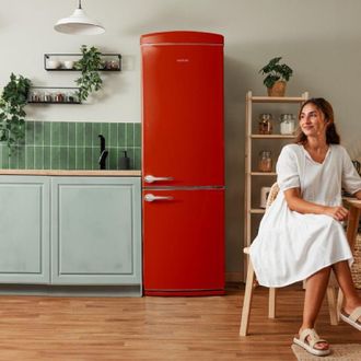 Cecotec Frigor&iacute;fico Combi 2 Puertas Retro De 294l Bolero Coolmarket Combi Origin 294+ Red E - Cecotec