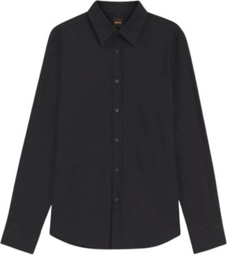 HUGO BOSS Overhemden > Casual Overhemden - Heren - Casual Overhemden - Zwart - 2XL - Overhemden