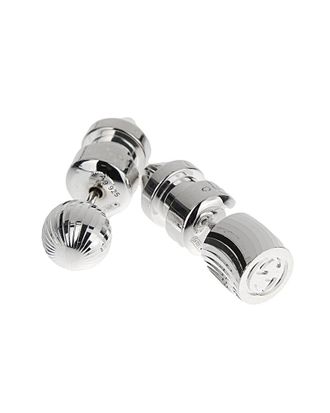 Gucci Silver Ball Stud Earrings