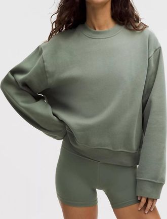 lululemon Steady State Crew Sweatshirt In Willow Leaf