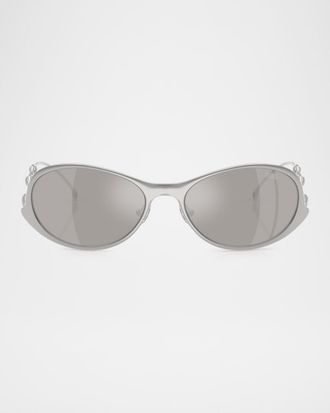 Diesel Men & apos;s DL1014 Oval Sunglasses