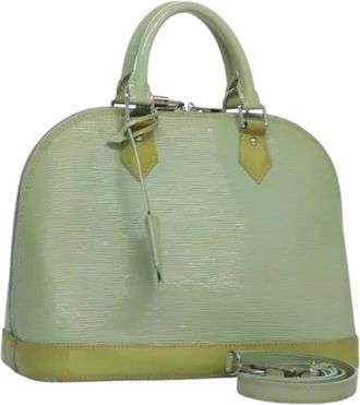 Louis Vuitton Tweedehands leren handtassen - Dames - Vintage Handtas - Groen - ONE Size - Leer - Vintage