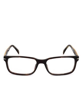 Eyewear by David Beckham tortoiseshell-effect glasses - men - Acetate - 54 - Brown