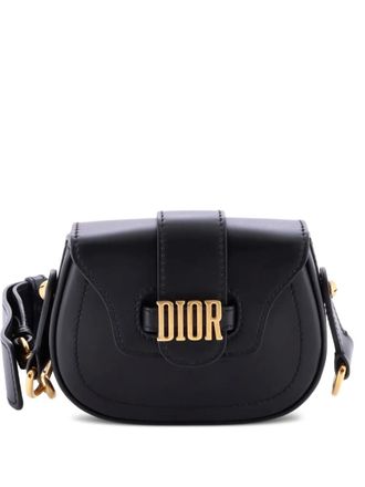 Dior D-Fence Saddle Bag Leather Mini crossbody bag - Nero