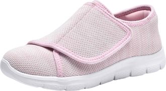 Generic Extra Wide fit Shoes for Women Ladies Trainers Ballet Flat Inspired Trainers Elasticated Criss Cross Straps Feminine Design Athletic Shoe Support Ladi