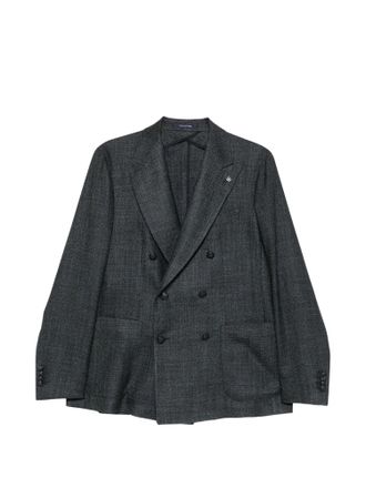 Tagliatore Double-Breasted Peak-Lapel Blazer