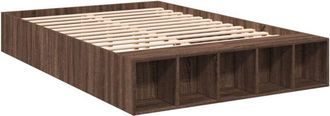 vidaXL Vidaxl - Estructura de cama madera de ingeniería marrón roble 120x190 cm