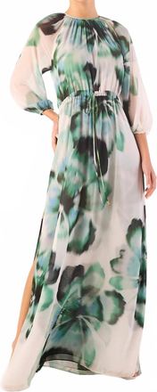 Misa Perdita Maxi Dress In Verdant
