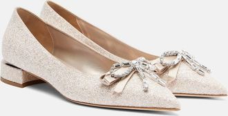 Jimmy Choo London Auria embellished ballet flats