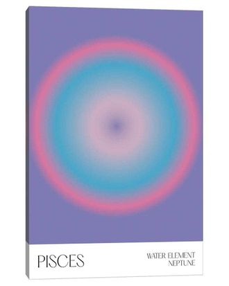 iCanvas Pisces Zodiac Sign By Mambo Art Studio Wall Art