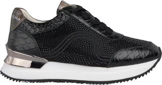 Alma En Pena Sneaker met strass-print - Dames - Sneakers - Zwart - 37 EU - Schoenen