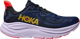 Hoka One One Womens Clifton 10 Running Shoes In Midnight Blue Starlight Glow
