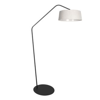 Anne Lighting L&aacute;mpara De Pie - Zigzag - Crema Negro - Metal - - Anne Lighting