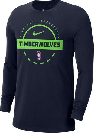 Nike Minnesota Timberwolves Nike Mens NBA Practice Long-Sleeve T-Shirt in Blue | HQ9822-419