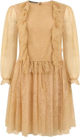Alberta Ferretti Mujer, Vestidos, Beige, Talla: S
