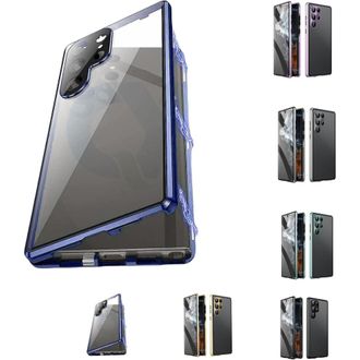 OEM Funda Magn&eacute;tica De Cristal Templado De Doble Cara Para Privacidad, Compatible Con Tel&eacute;fonos Samsung De Las Series S21-25 (azul Privacidad)